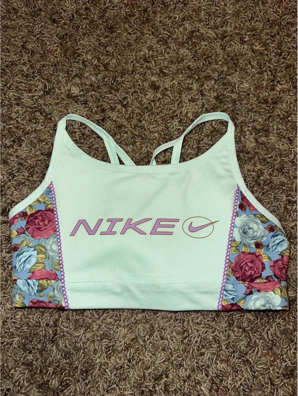Nike Girls Indy Light-Support Sports Bra Floral